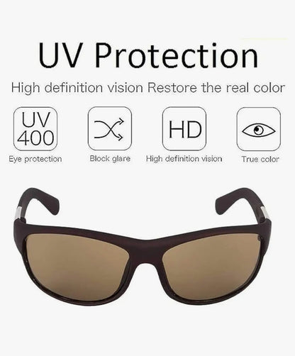 Sunglasses Square Fiber Frame UV Protected Unisex Goggles