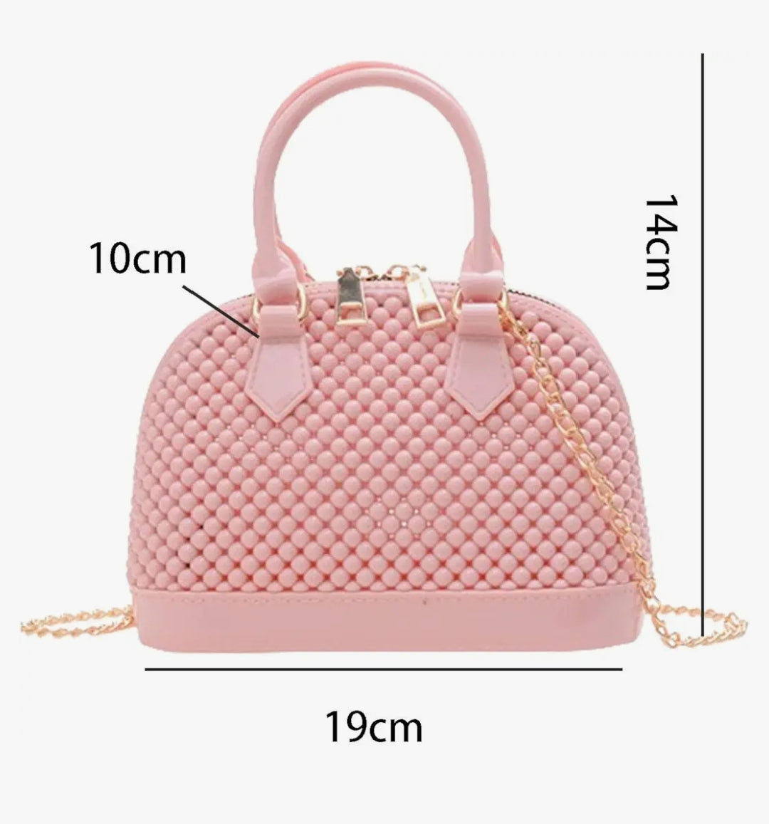 Women Crossbody Chain Bag For Party Travel Events Hanbags PVC Jelly shelly Bag