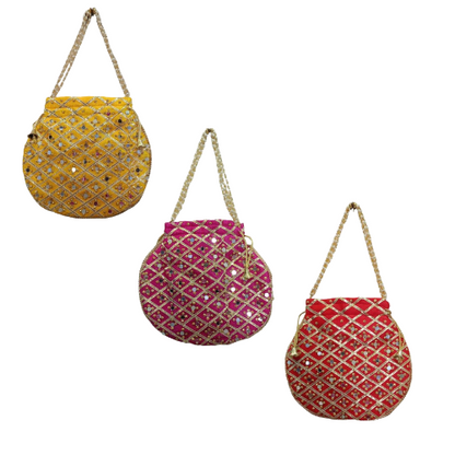 Potli bags |Potlis | Bucket bags | Bride bags |Bags for wedding | Gift Bags COMBO