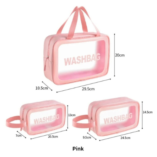 Wash bag Tavel Toilery  Unisex  bags Cosmetic Make up Pouch COMBO (SET OF 3)