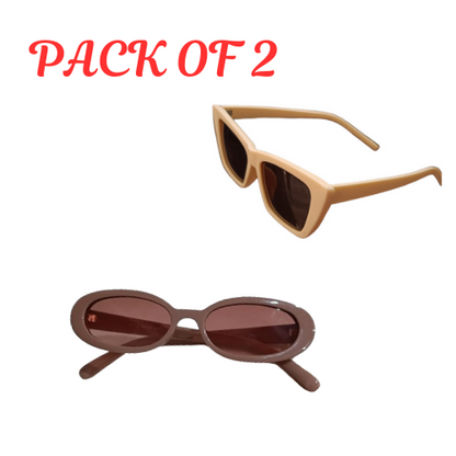 Sunglasses for women UV Protected Oversized Sunglasses for women COMBO (PACK OF 2)