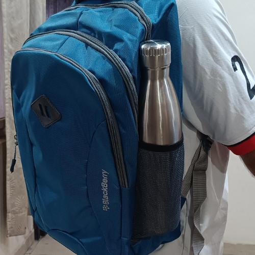 blue backpack bag for men
