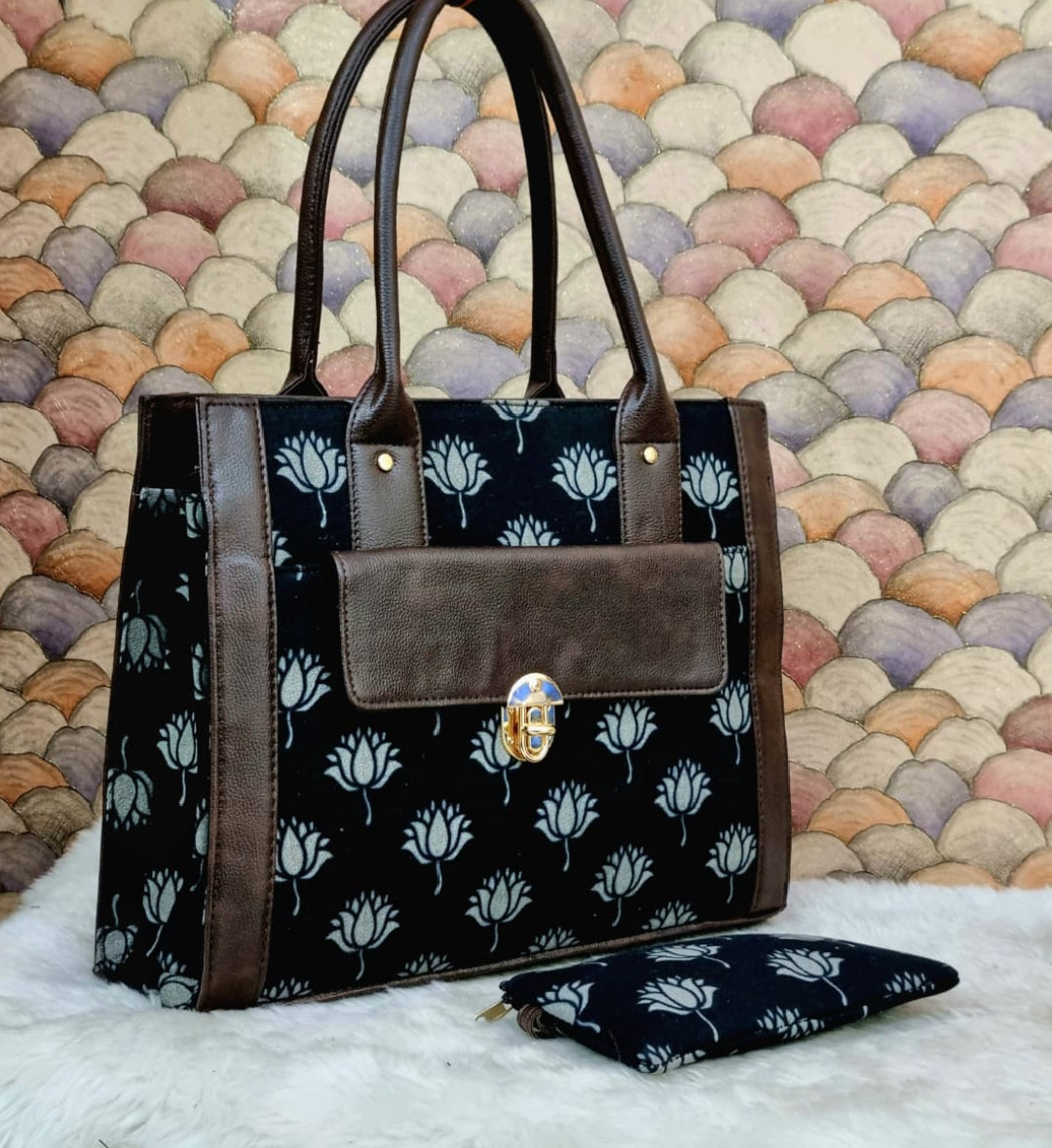 handmade tote bag combo
black color