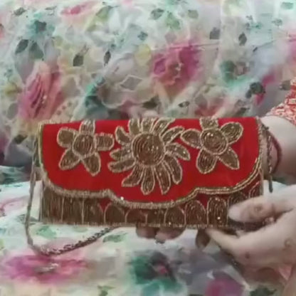 Handcrafted Bridal Clutches | Wedding Purse | Ethnic Clutch