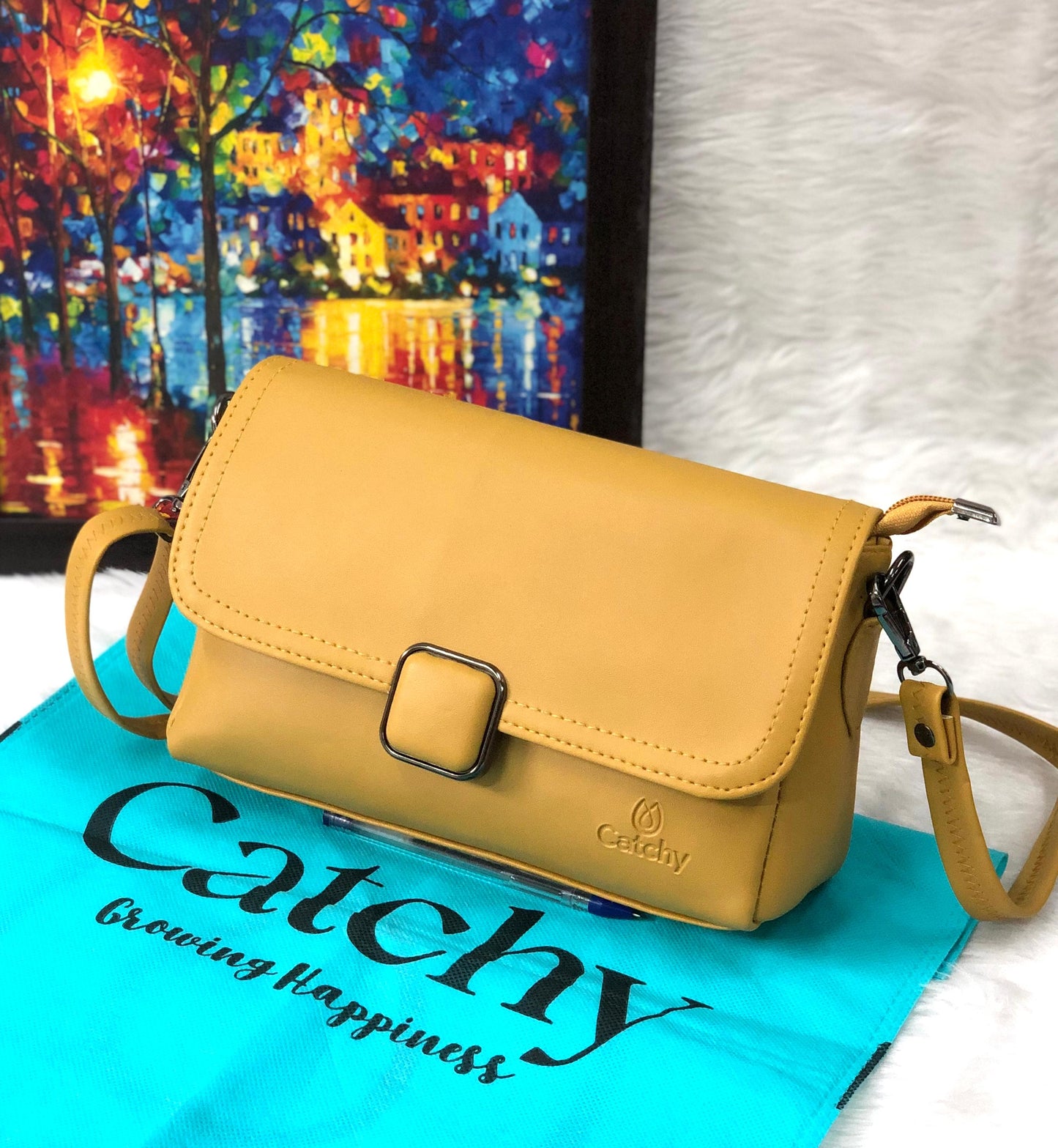 yellow crossbody bag